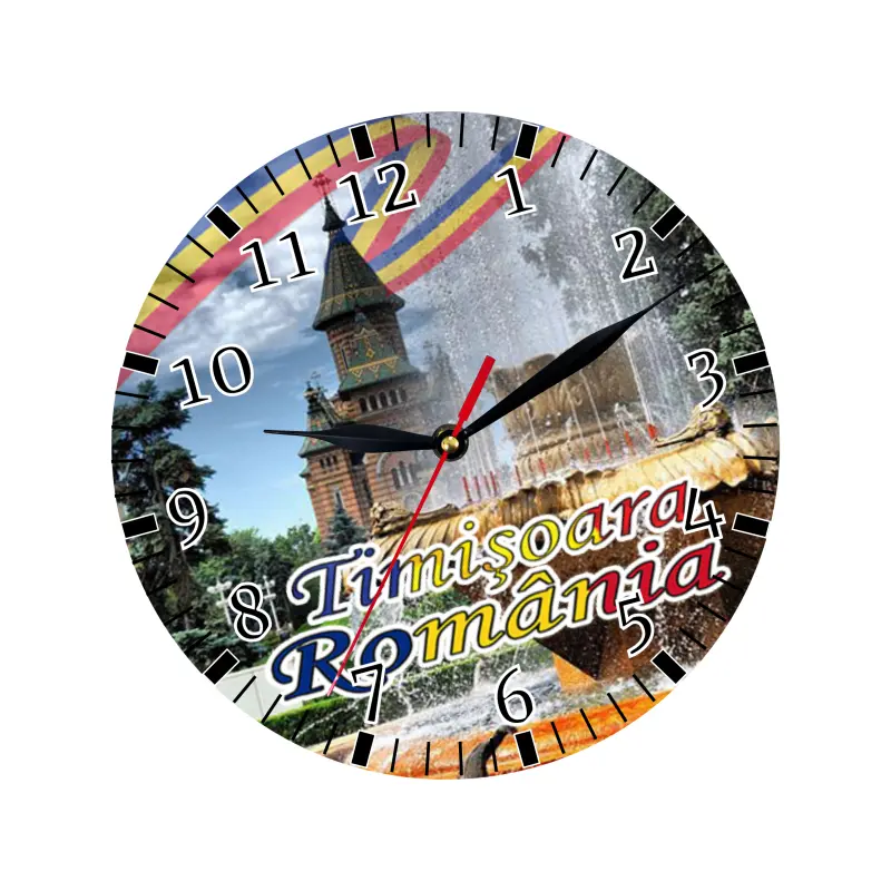 Timisoara romania, ceas lemn de perete, model 37